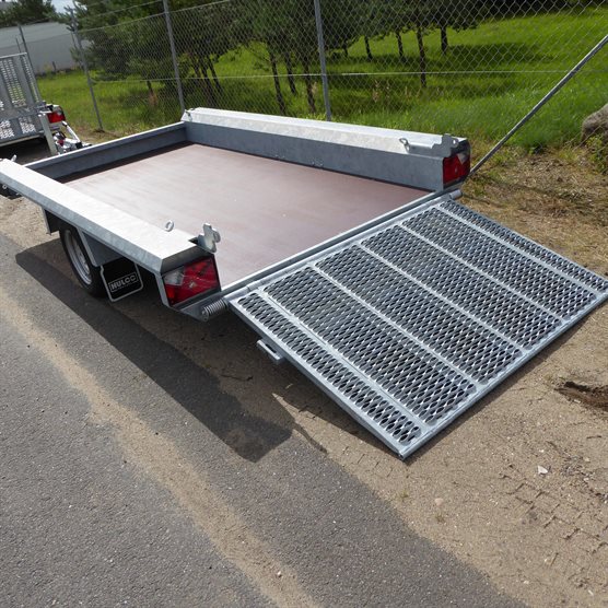 Terrax 1 1500-294 basic maskintrailer med bred rampe